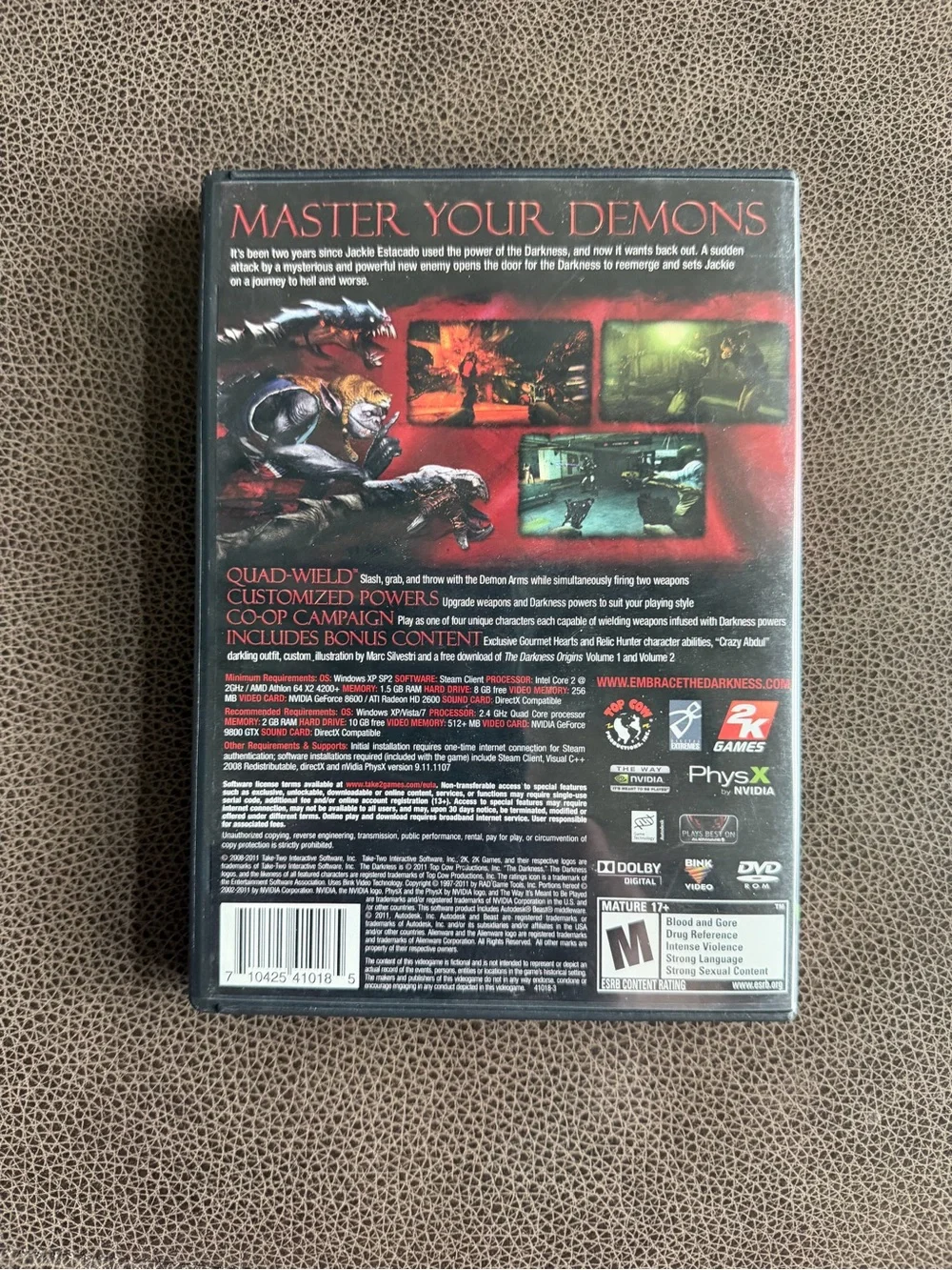 The Darkness II Limited Edition PC Game – Complete in Case – Excellent Disc